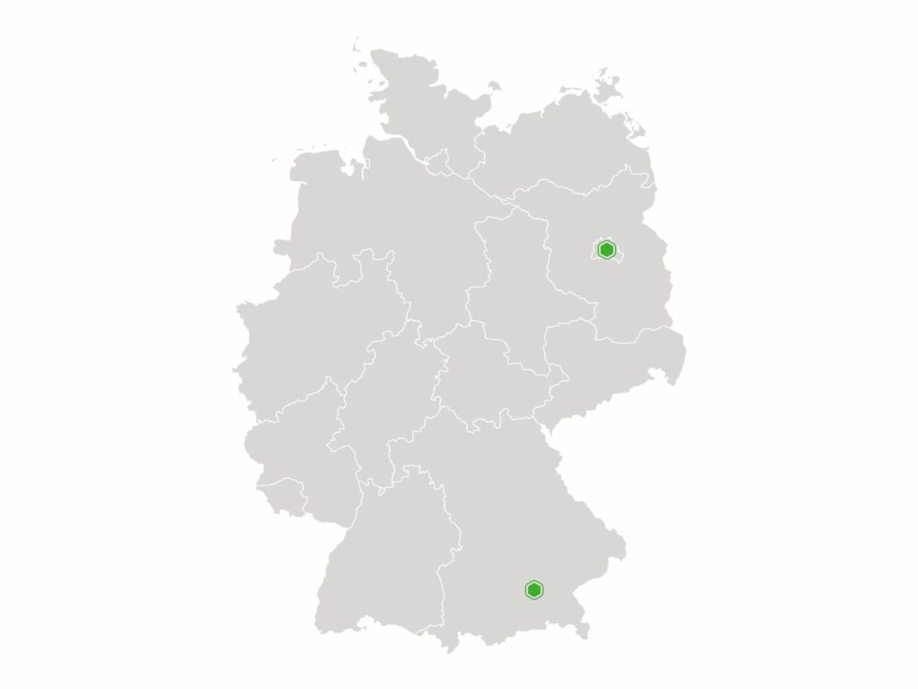 Germany Grey Map