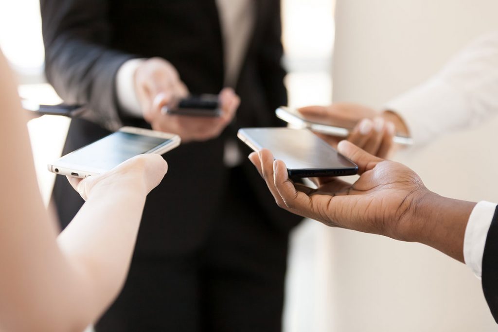 Mobile device management phone circle